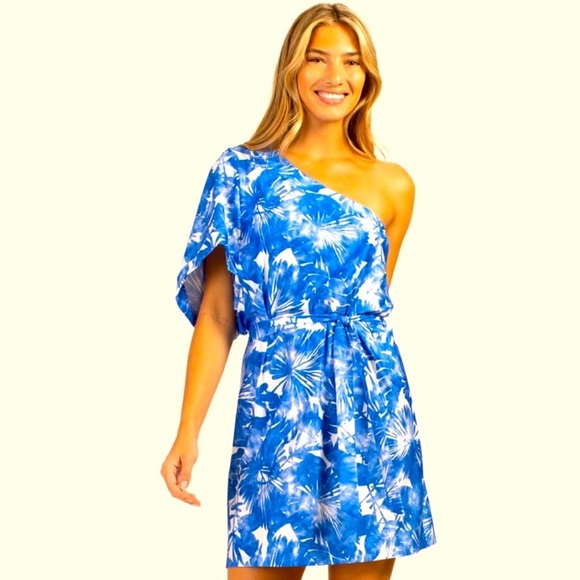 🆕Trina Turk “Basque” Swim Dress/Coverup, Size L - Picture 1 of 11